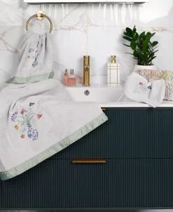 Linum Home Textiles Turkish Cotton Stella Embellished Towel Set, 4 Piece -Avanti Linens Shop 23175384 fpx