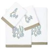 Linum Home Textiles Turkish Cotton Aaron Embellished Towel Set, 4 Piece -Avanti Linens Shop 23175445 fpx