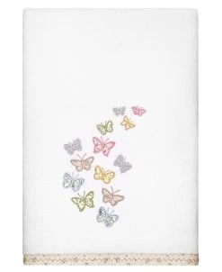 Linum Home Textiles Turkish Cotton Mariposa Embellished Towel Set, 4 Piece -Avanti Linens Shop 23177542 fpx