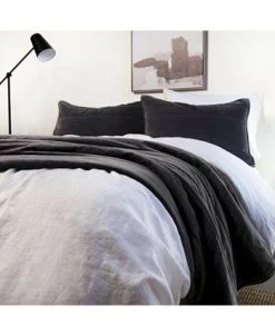 Bokser Home Luxury Cotton Channel Stitched Velvet Quilted Sham Set - Standard -Avanti Linens Shop 23358341 fpx