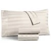 Charter Club 1.5 Stripe 550 Thread Count 100% Supima Cotton Fitted Sheet, King, Created For Macy's -Avanti Linens Shop 8435667 fpx