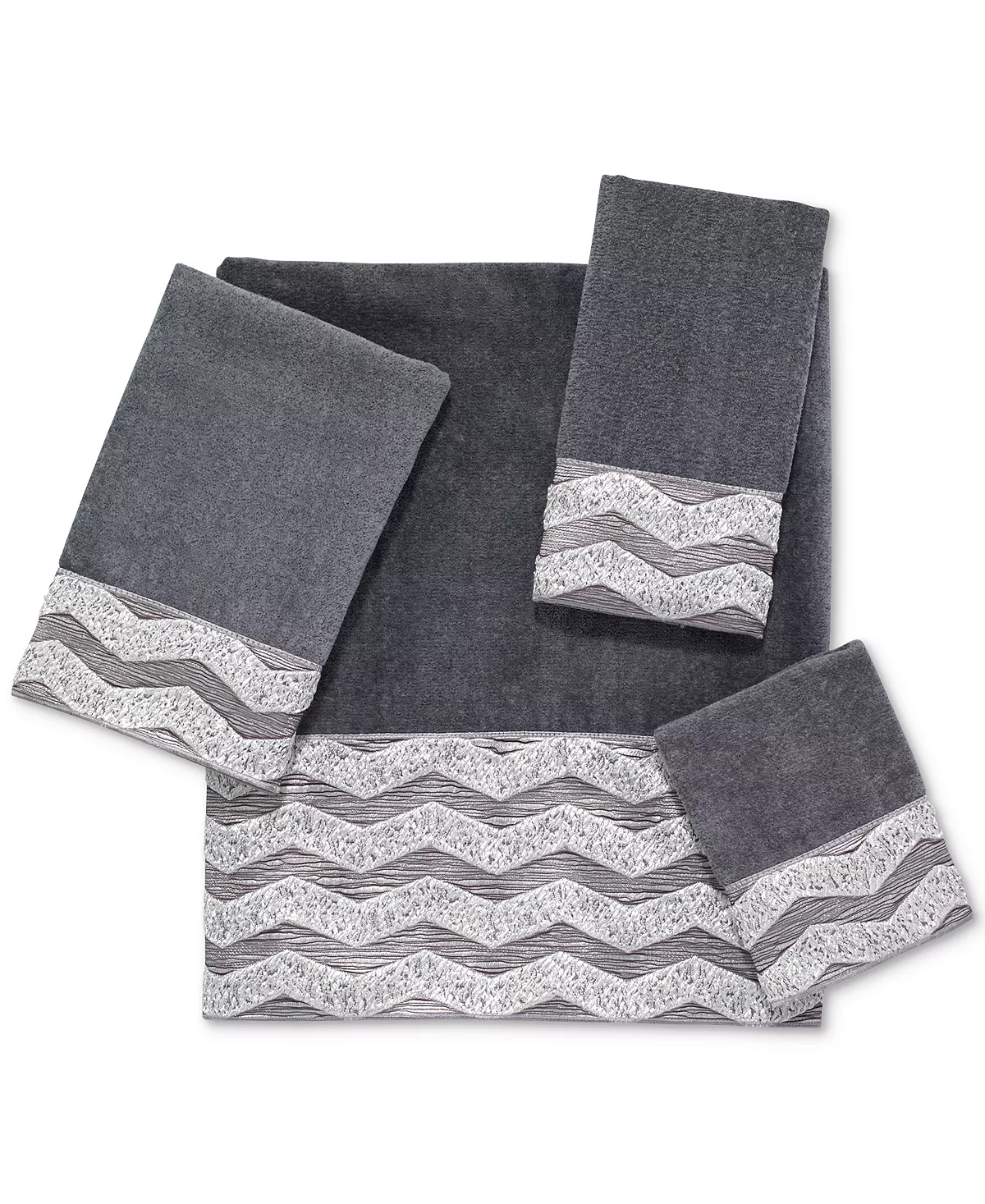 Avanti Galaxy Chevron 16 X 30 Hand Towel 5 Avanti Galaxy Chevron 16 X 30 Hand Towel - Image 3