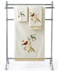 Avanti Bath Towels, Gilded Birds 25 X 50 Bath Towel